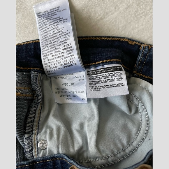 Levi’s 721 High Rise Skinny Jeans 30x30 Dark Wash - Picture 6 of 10